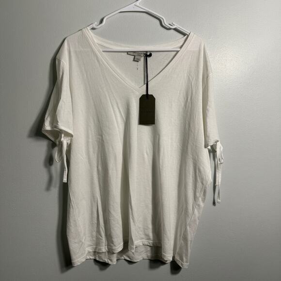 NWT AllSaints Kay V-Neck Tie Sleeves - Picture 3 of 8